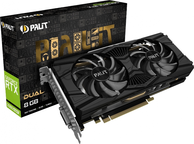 Видеокарта Palit GeForce RTX2060 SUPER 8 ГБ (NE6206S018P2-1160X-1) RTL
