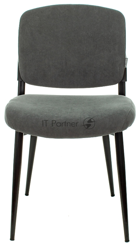 Стул для кухни Бюрократ KF-8 серый Alfa 44 металл черный на ножках (KF-8/FABRIC/GREY)