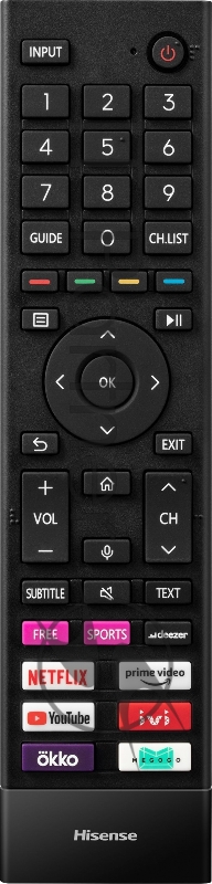 Телевизор QLED Hisense 43 43E7HQ Frameless черный Ultra HD 60Hz DVB-T DVB-T2 DVB-C DVB-S DVB-S2 USB WiFi Smart TV (RUS)