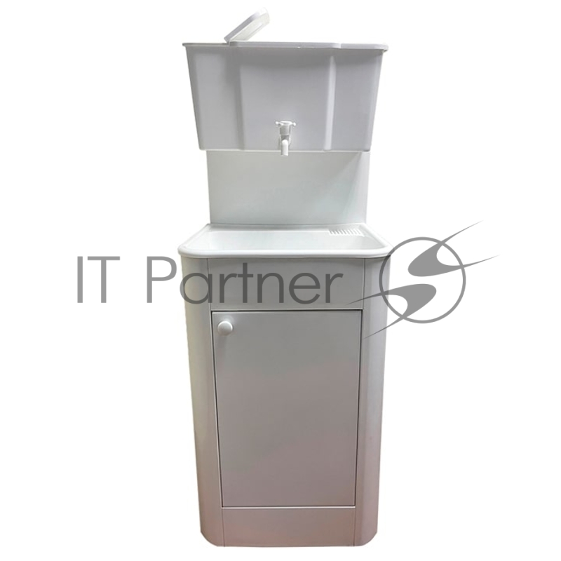 Умывальник Дачный без ЭВН Водолей, 15л, бак пластик, мойка пласт, белый, кран пластмассовый