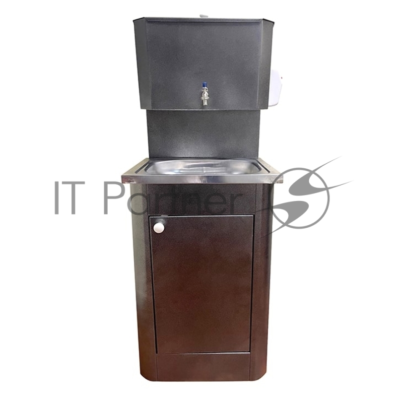 Умывальник Дачный с ЭВН, 20л, мойка нерж, античное серебро, 40*50см, кран металлический