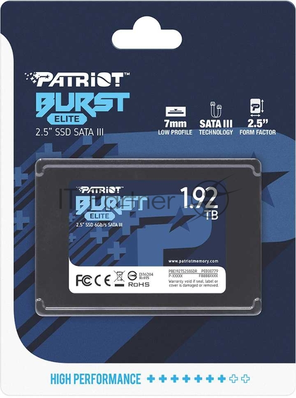 Накопитель SSD Patriot SATA III 1920Gb PBE192TS25SSDR Burst Elite 2.5
