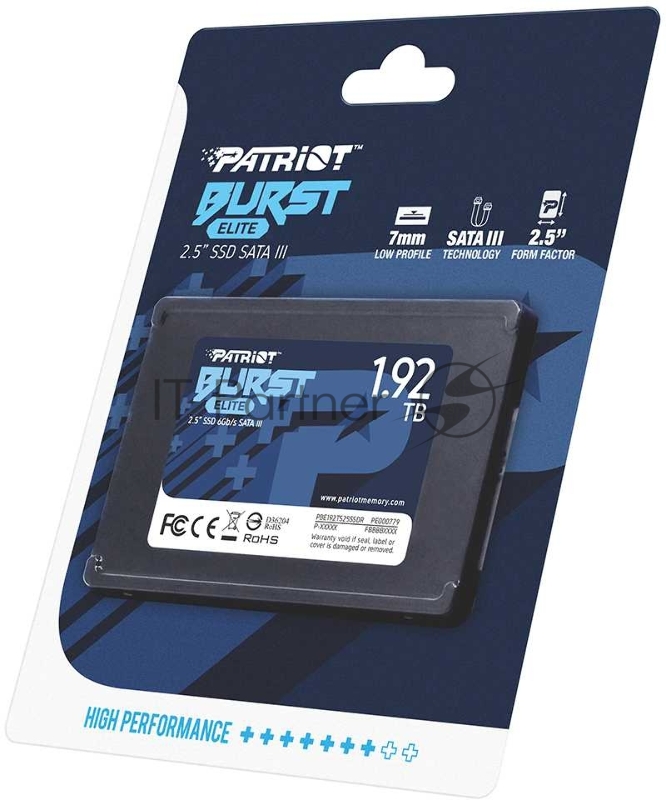 Накопитель SSD Patriot SATA III 1920Gb PBE192TS25SSDR Burst Elite 2.5