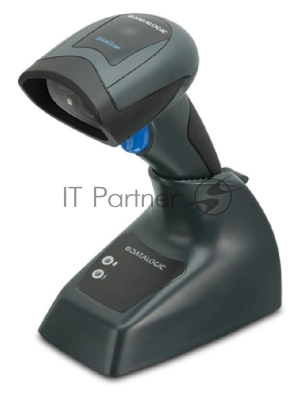 Сканер штрихкода Datalogic QuickScan QBT2430, Bluetooth, Kit, USB, 2D Imager, Black (Kit inc. Imager, Base Station and USB Cable.)