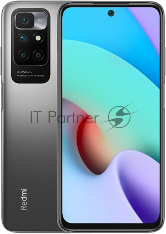 Смартфон Xiaomi Redmi 10 2022 4/128Gb Carbon Grey (36690)