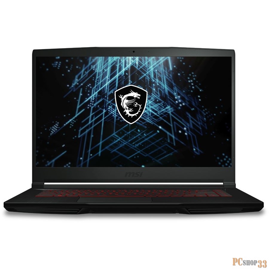 Ноутбук MSI GF63 Thin 11SC-623RU Core i5 11400H 8Gb SSD256Gb NVIDIA GeForce GTX 1650 MAX Q 4Gb 15.6 IPS FHD (1920x1080) Free DOS black WiFi BT Cam
