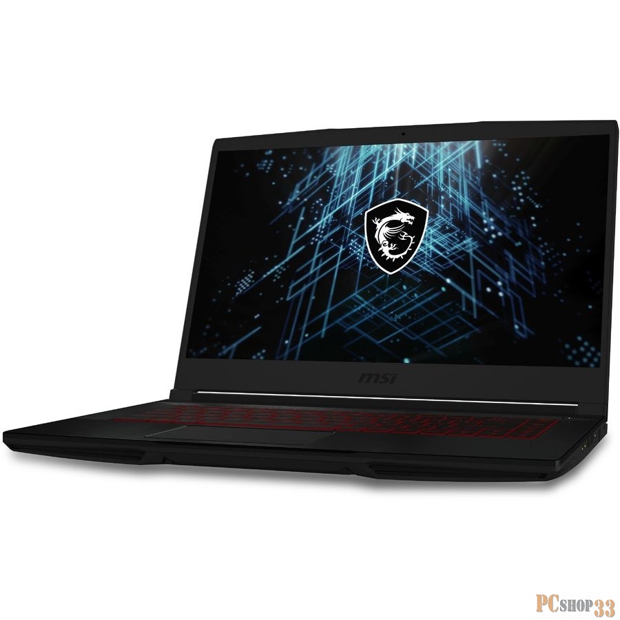 Ноутбук MSI GF63 Thin 11SC-623RU Core i5 11400H 8Gb SSD256Gb NVIDIA GeForce GTX 1650 MAX Q 4Gb 15.6 IPS FHD (1920x1080) Free DOS black WiFi BT Cam