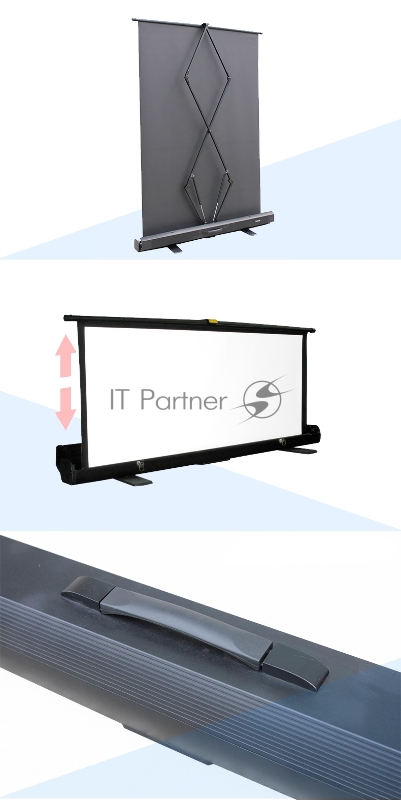 Экран Cinema SOK 16:9 напольный, переносной, ручной, 163x92см, черный