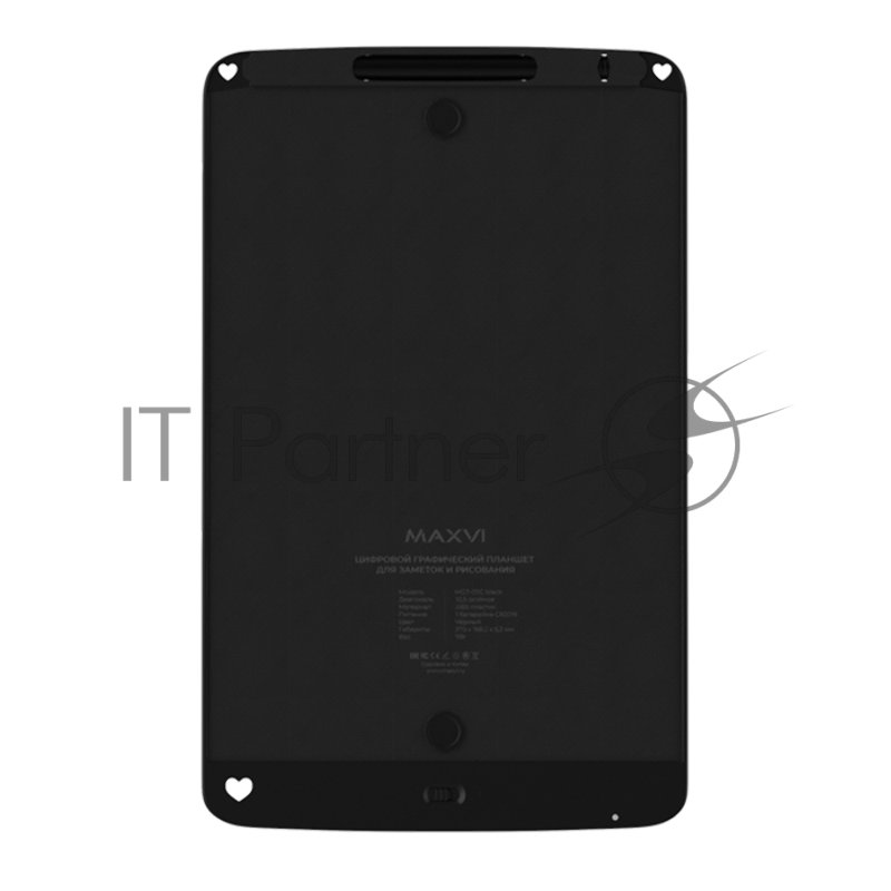 Планшет LCD для заметок и рисования Maxvi MGT-02С black