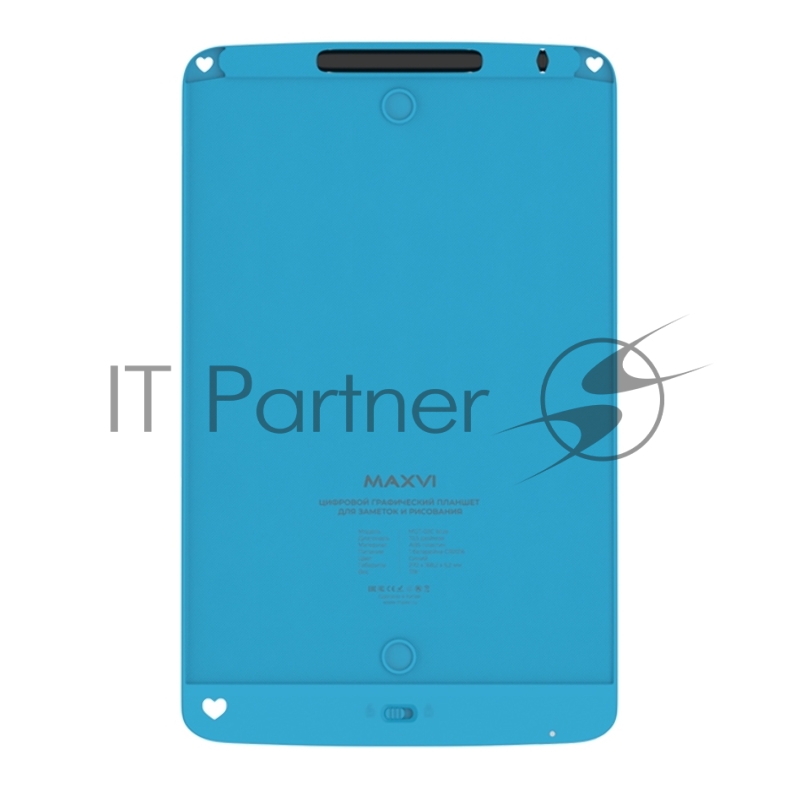Планшет LCD для заметок и рисования Maxvi MGT-02С blue