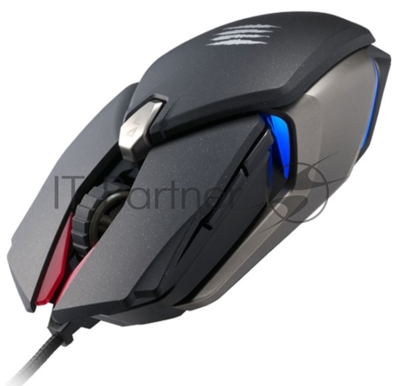Игровая мышь Mad Catz B.A.T. 6+ чёрная (PMW3389, Mad Catz DAKOTA Switch, USB, 8 кнопок, 16000 dpi, RGB подсветка)