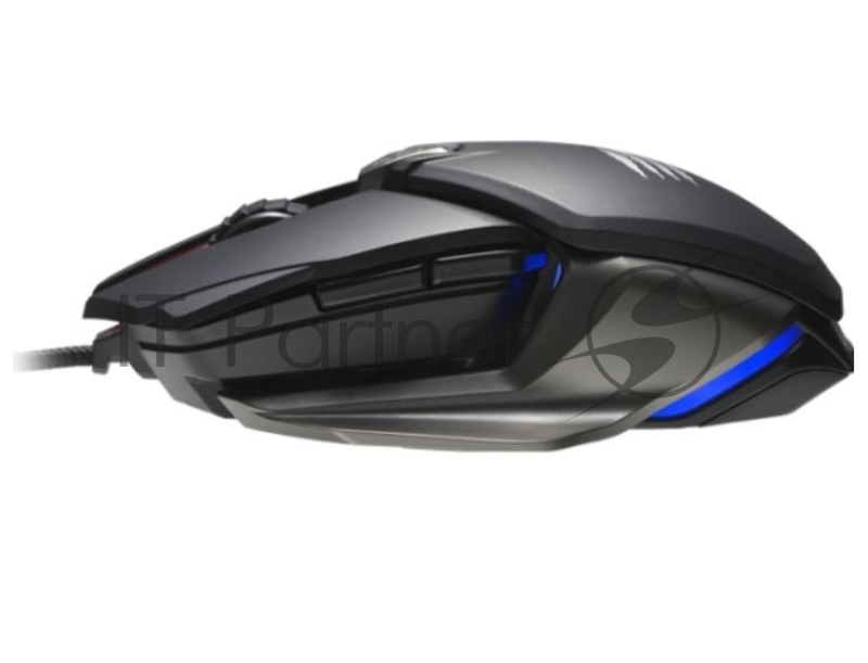 Игровая мышь Mad Catz B.A.T. 6+ чёрная (PMW3389, Mad Catz DAKOTA Switch, USB, 8 кнопок, 16000 dpi, RGB подсветка)