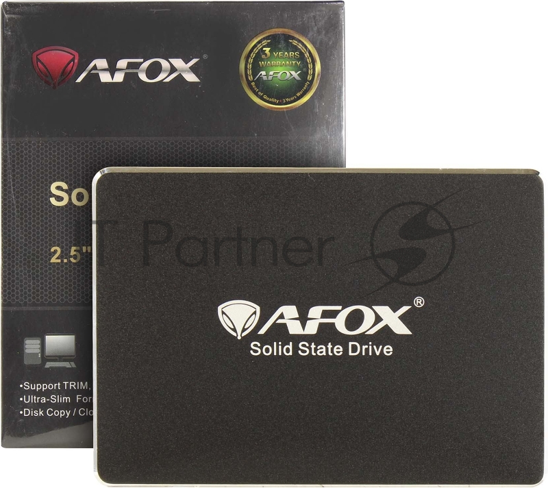Накопитель SSD 2.5 AFOX 120Gb SD250 Series <SD250-120GN> Retail (SATA3.0, up to 550/380Mbs, 3D TLC, 100TBW, 7mm)