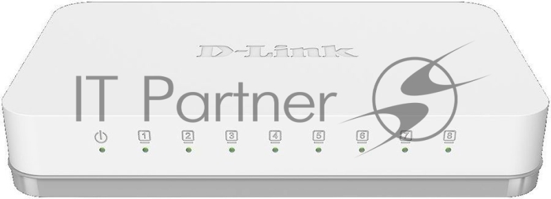 Неуправляемый коммутатор D-Link DGS-1008A/F1A с 8 портами 10/100/1000Base-T {20} (465291)