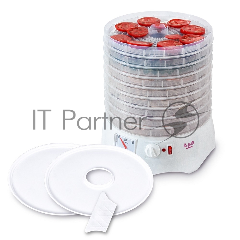 Сушилка для овощей и фруктов Мастерица EFD-0903VM с прозрачными поддонами + 2 поддона д/пастилы и лопатка для разравнивания