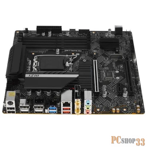 Материнская плата MSI PRO B660M-A WIFI Soc-1700 Intel B660 4xDDR5 mATX AC`97 8ch(7.1) 2.5Gg+HDMI+DP