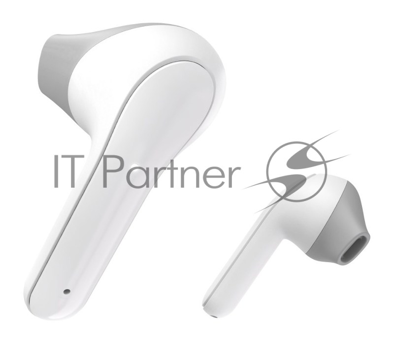 Гарнитура вкладыши Hama Freedom Light белый/серый беспроводные bluetooth в ушной раковине (00184068)