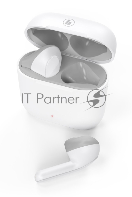 Гарнитура вкладыши Hama Freedom Light белый/серый беспроводные bluetooth в ушной раковине (00184068)