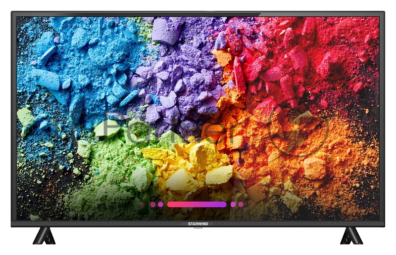 Телевизор LED Starwind 43 SW-LED43SB304 Яндекс.ТВ черный FULL HD 60Hz DVB-T DVB-T2 DVB-C DVB-S DVB-S2 USB WiFi Smart TV (RUS)