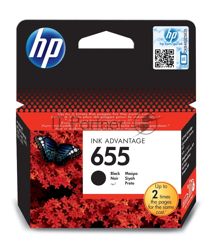 Картридж HP 655 струйный черный (550 стр)