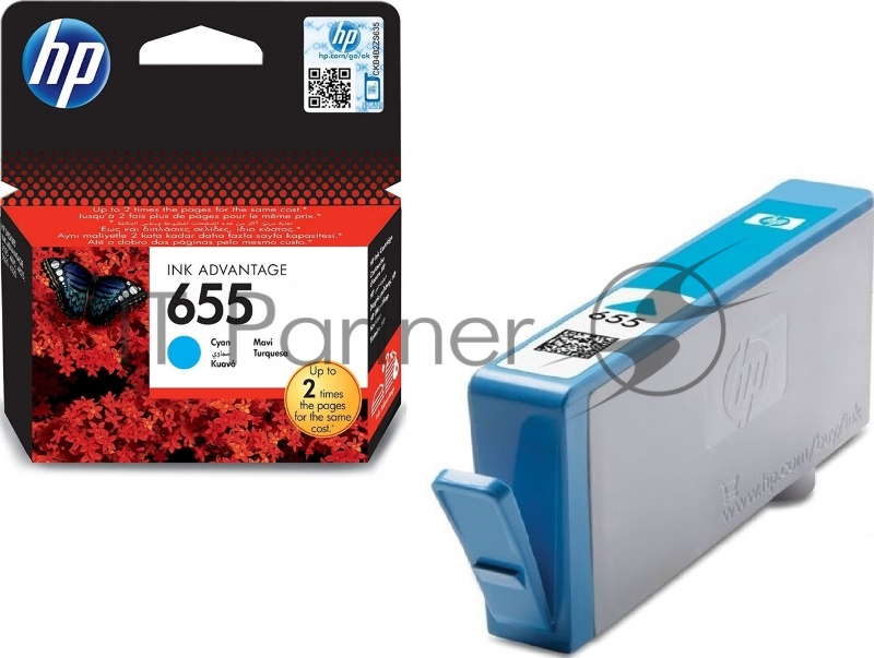 Картридж HP 655 струйный голубой (600 стр)