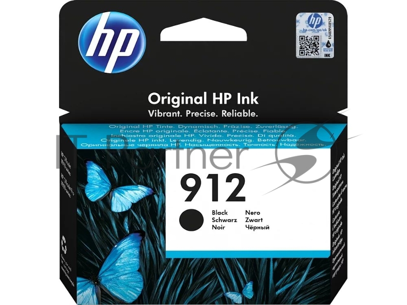 Картридж HP 912 струйный черный (300 стр)