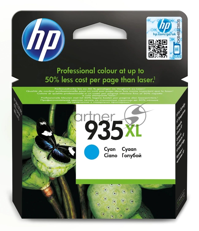 Картридж HP 935XL струйный голубой увеличенной емкости (825 стр)
