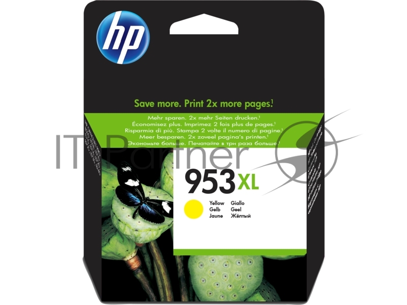 Картридж HP 953XL струйный желтый увеличенной емкости (1450 стр)
