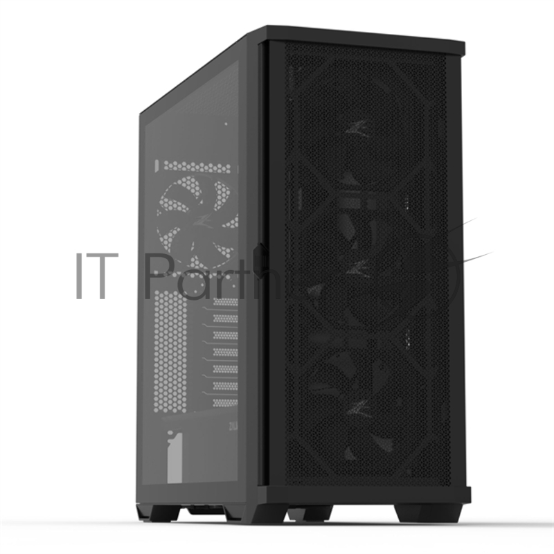 Корпус ZALMAN Z10, ATX, BLACK, WINDOW, 2x3.5, 2x2.5, 2xUSB3.0, 1xUSB 3.1 Type-C, FRONT 3x140mm, REAR 1x120mm