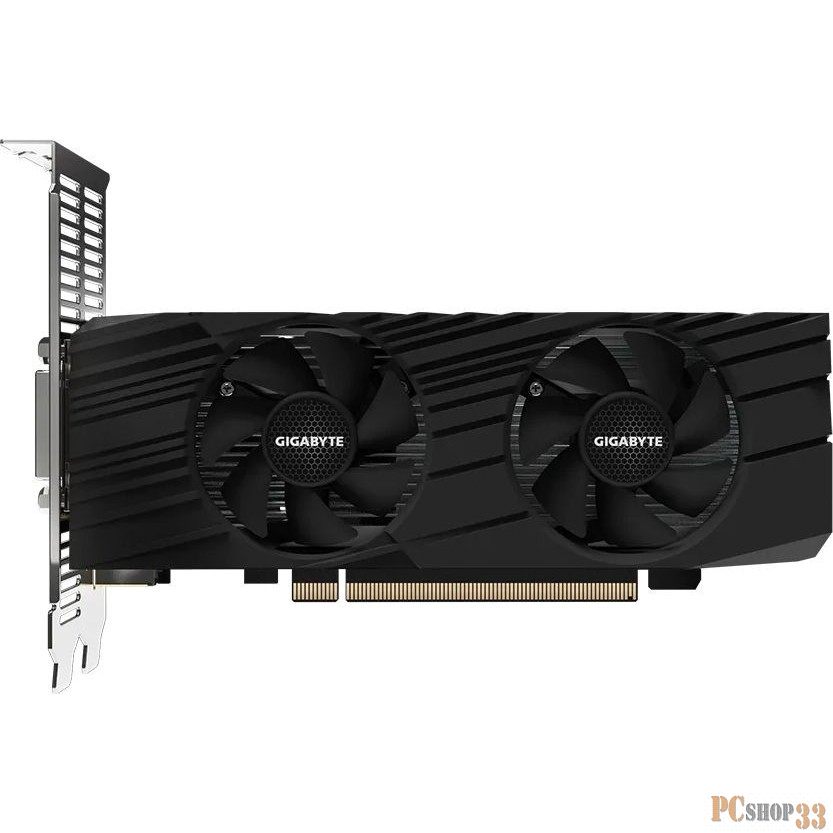 Видеокарта Gigabyte PCI-E GV-N1630OC-4GL NVIDIA GeForce GTX 1630 4096Mb 64 GDDR6 1800/12000 DVIx1 HDMIx1 DPx1 HDCP Ret low profile