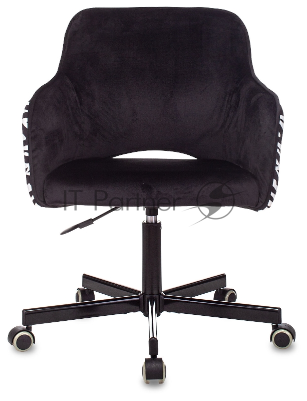 Кресло Бюрократ CH-380M черный зебра крестовина металл