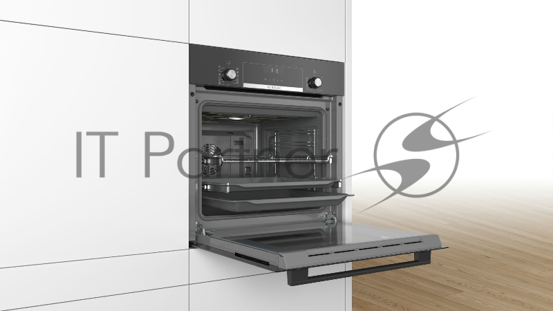 Духовой шкаф Электрический Bosch Serie 6 HBJ517YB0R черный