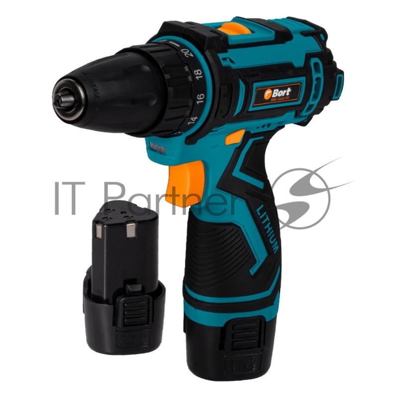 Дрель-шуруповерт Bort BAB-12x2Li-FD (2x1,5 Ah) аккумуляторная (93413151)