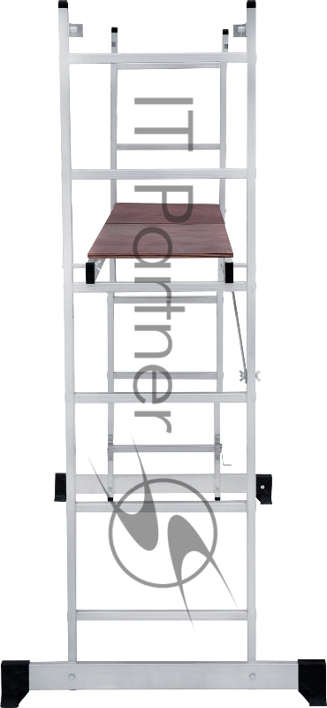 Лестница-помост Новая Высота NV1415 двусторонняя алюминий 6ступ. полупроф. (1415206)