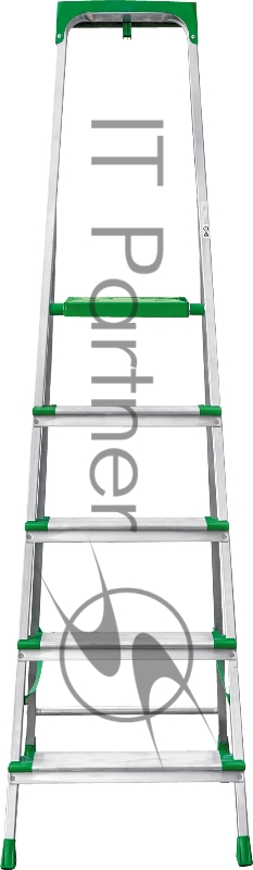 Стремянка Новая Высота NV2118 односторонняя алюминий 5ступ. полупроф. (2118105)