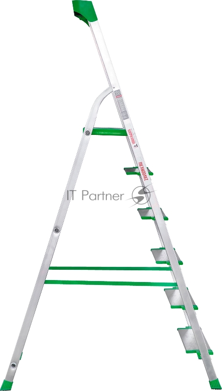 Стремянка Новая Высота NV2118 односторонняя алюминий 6ступ. полупроф. (2118106)