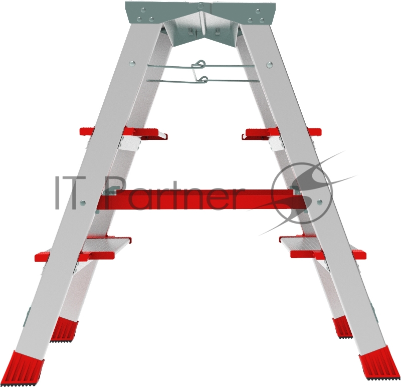 Стремянка Новая Высота NV5120 двусторонняя алюминий 3ступ. полупроф. (5120203)