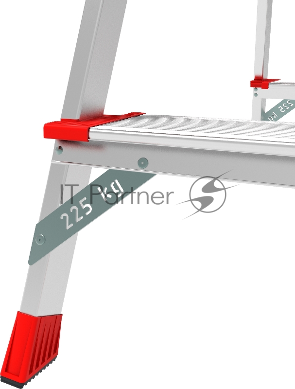 Стремянка Новая Высота NV5120 двусторонняя алюминий 3ступ. полупроф. (5120203)