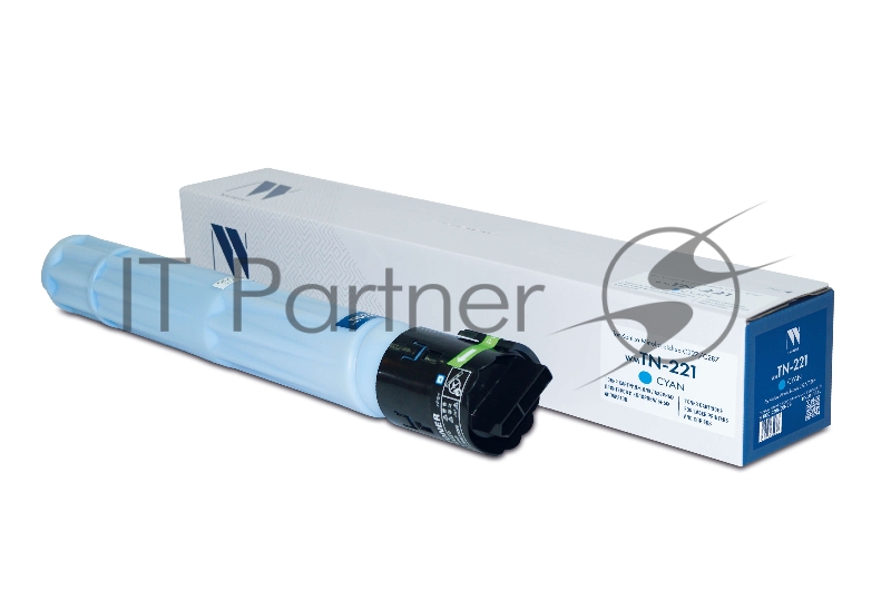 Тонер-картридж NVP совместимый NV-TN-221 Cyan для Konica Minolta bizhub C227/C287 (21000k)