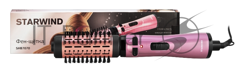 Фен-щетка Starwind SHB 7070 1000Вт фиолетовый