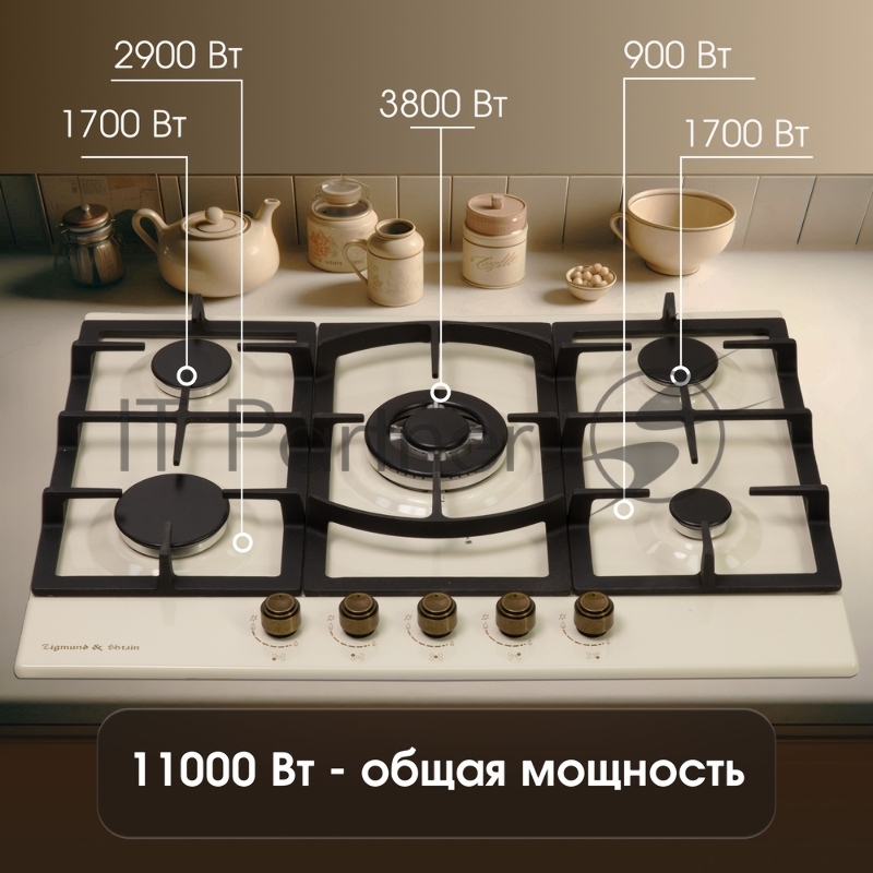 Газовая варочная панель Zigmund & Shtain G 16.7 X