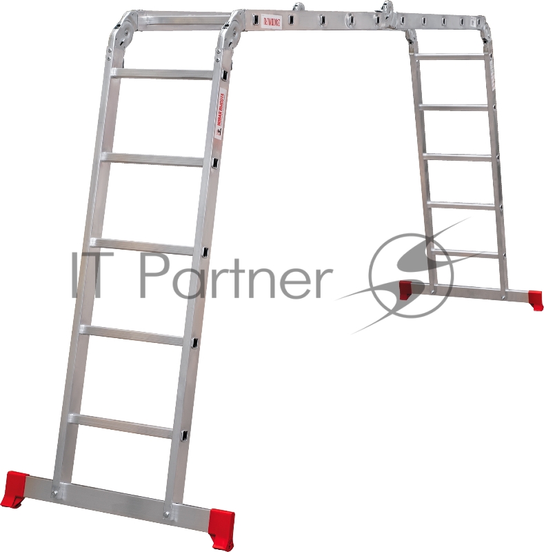 Лестница Новая Высота NV2322 двусторонняя трансформер алюминий четырехсекционнаясекц. 5ступ. полупроф. (2322405)