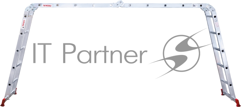 Лестница Новая Высота NV2322 двусторонняя трансформер алюминий четырехсекционнаясекц. 5ступ. полупроф. (2322405)