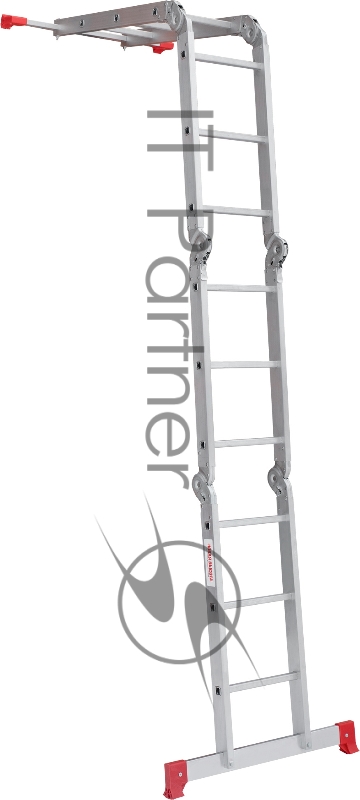 Лестница Новая Высота NV2330 двусторонняя трансформер алюминий четырехсекционнаясекц. 3ступ. полупроф. (2330403)