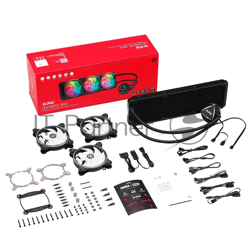 Cистема водяного охлаждения ADATA XPG LEVANTE 360 СВО 360 мм, 4-pin, радиатор - алюминий