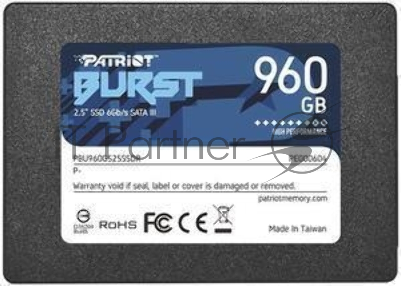 Жесткий диск SSD SATA2.5 960GB BURST PBE960GS25SSDR PATRIOT