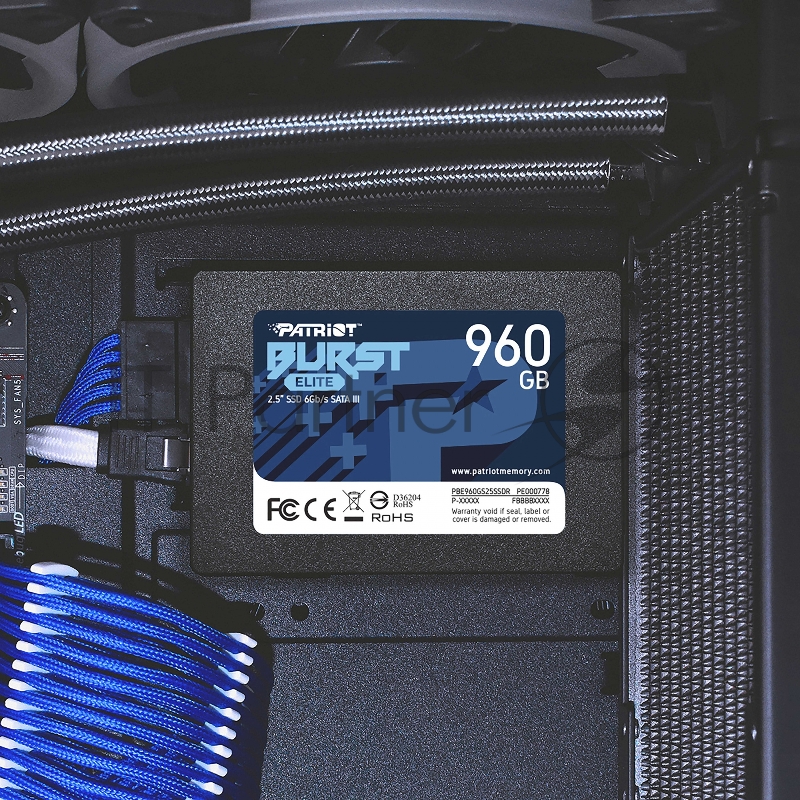 Жесткий диск SSD SATA2.5 960GB BURST PBE960GS25SSDR PATRIOT