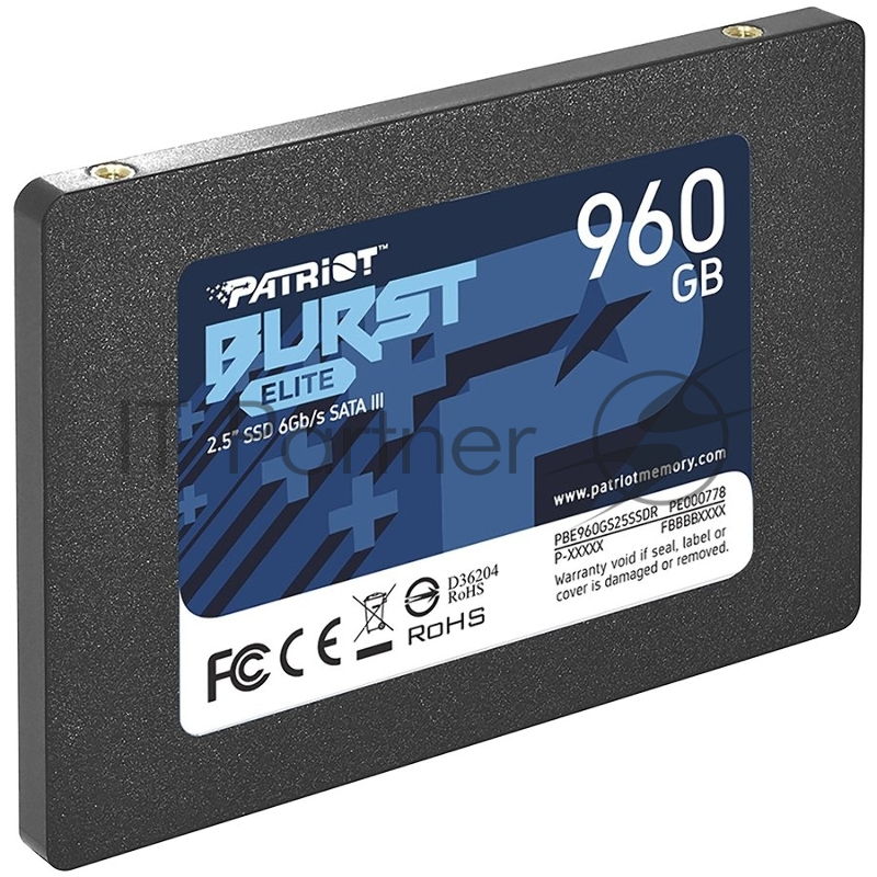 Жесткий диск SSD SATA2.5 960GB BURST PBE960GS25SSDR PATRIOT