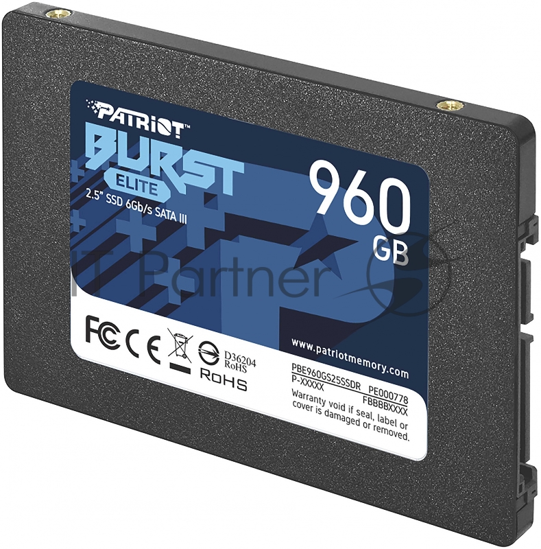Жесткий диск SSD SATA2.5 960GB BURST PBE960GS25SSDR PATRIOT