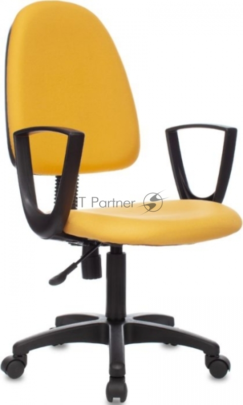 Кресло Бюрократ CH-1300N желтый 15-155 крестовина пластик